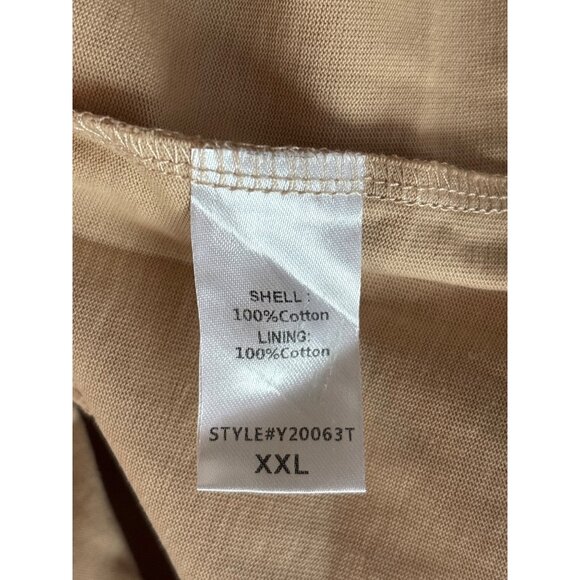 Tuckernuck Hutton Polo Dress Tan Navy Size XXL / 16 NWT Sporty Mini Cotton $128 - Picture 11 of 11